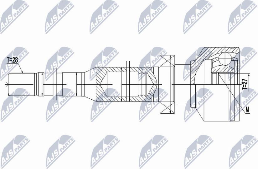 NTY NPW-VV-102 - Kit giunti, Semiasse www.autoricambit.com