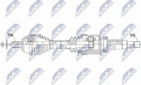 NTY NPW-VV-107 - Albero motore/Semiasse www.autoricambit.com