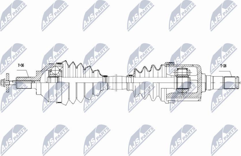 NTY NPW-VV-111 - Albero motore/Semiasse www.autoricambit.com