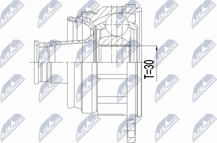 NTY NPW-VV-127 - Albero motore/Semiasse www.autoricambit.com