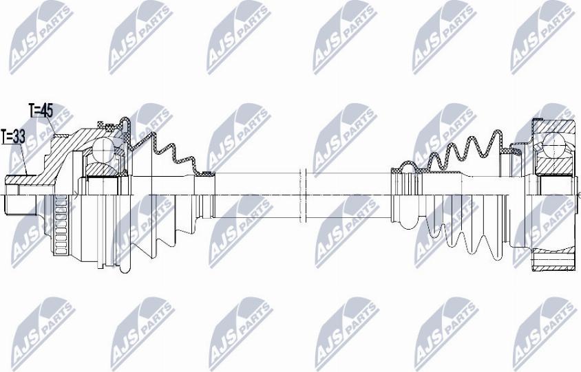 NTY NPW-VW-091 - Albero motore/Semiasse www.autoricambit.com