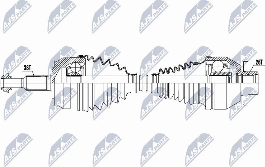 NTY NPW-VW-046 - Albero motore/Semiasse www.autoricambit.com