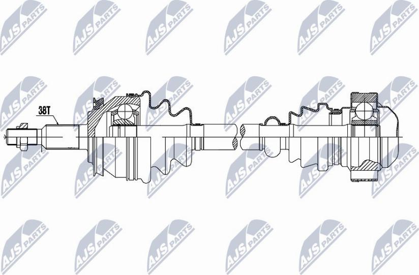 NTY NPW-VW-048 - Albero motore/Semiasse www.autoricambit.com