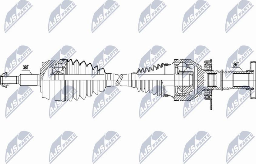 NTY NPW-VW-047 - Albero motore/Semiasse www.autoricambit.com