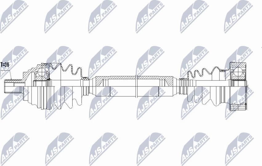 NTY NPW-VW-058 - Albero motore/Semiasse www.autoricambit.com