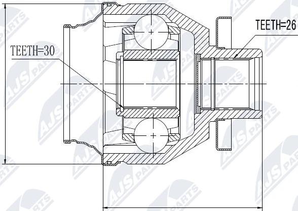 NTY NPW-VW-014 - Kit giunti, Semiasse www.autoricambit.com