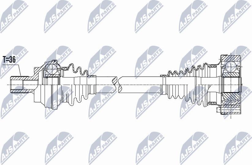 NTY NPW-VW-089 - Albero motore/Semiasse www.autoricambit.com