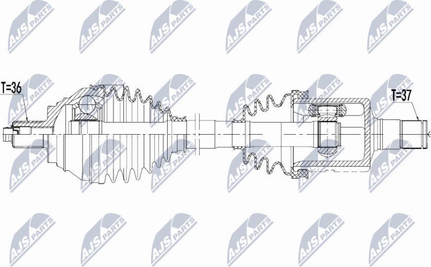 NTY NPW-VW-081 - Albero motore/Semiasse www.autoricambit.com