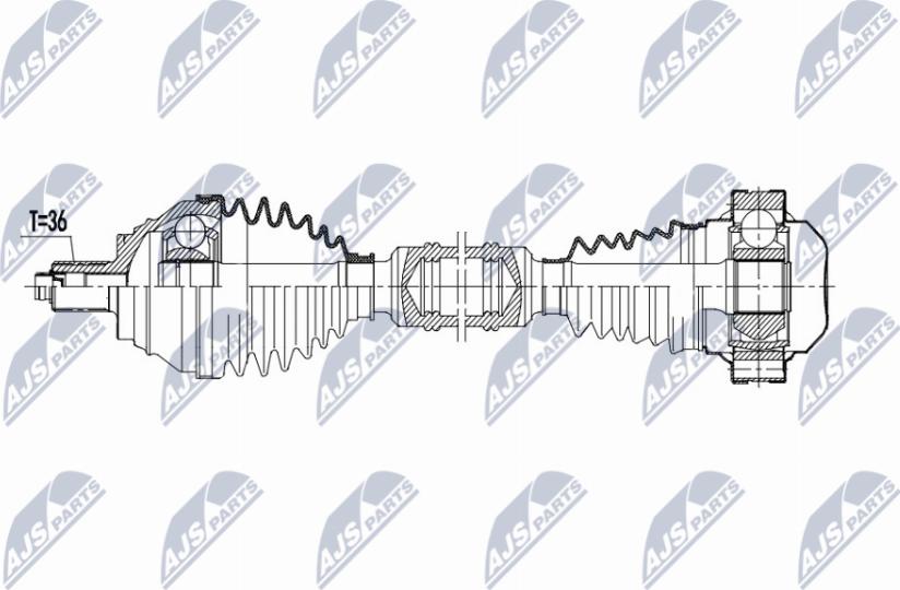 NTY NPW-VW-193 - Albero motore/Semiasse www.autoricambit.com