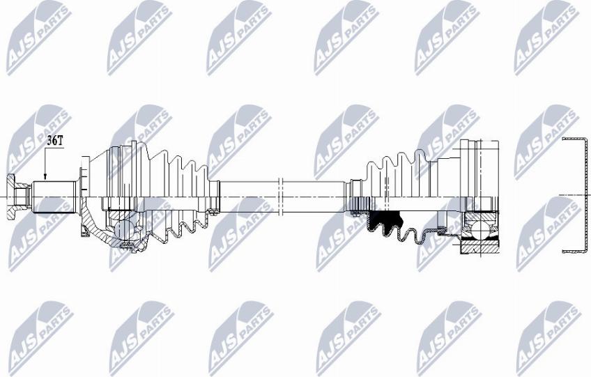 NTY NPW-VW-159 - Albero motore/Semiasse www.autoricambit.com