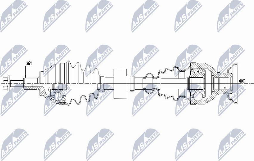 NTY NPW-VW-157 - Albero motore/Semiasse www.autoricambit.com