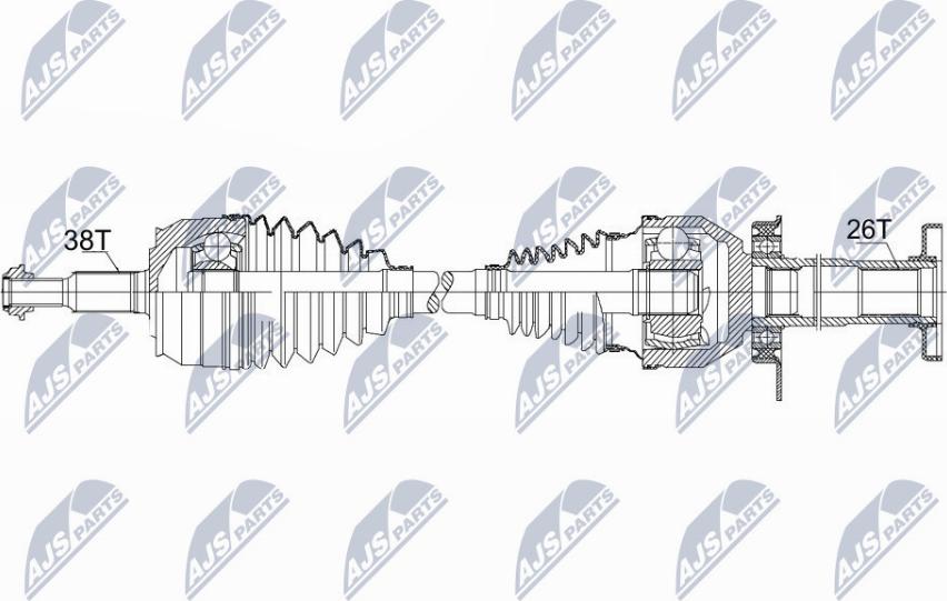 NTY NPW-VW-103 - Albero motore/Semiasse www.autoricambit.com