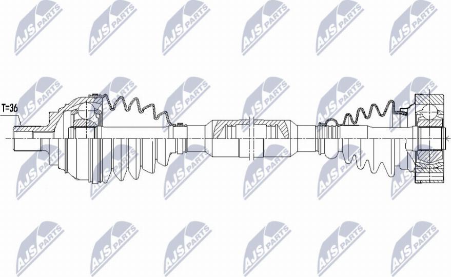 NTY NPW-VW-181 - Albero motore/Semiasse www.autoricambit.com