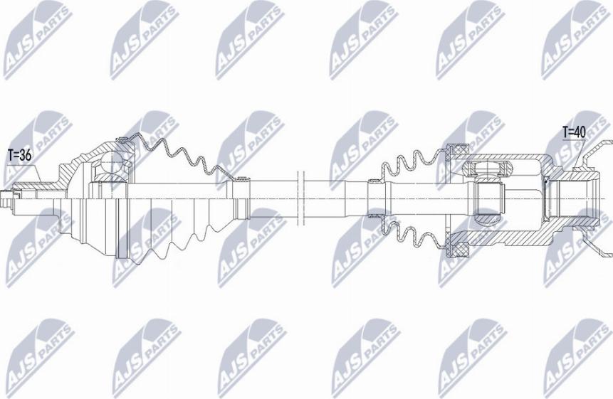 NTY NPW-VW-183 - Albero motore/Semiasse www.autoricambit.com