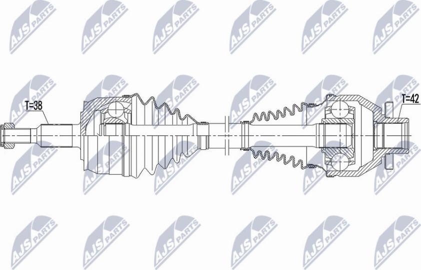 NTY NPW-VW-139 - Albero motore/Semiasse www.autoricambit.com