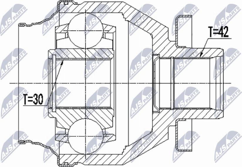 NTY NPW-VW-138 - Kit giunti, Semiasse www.autoricambit.com