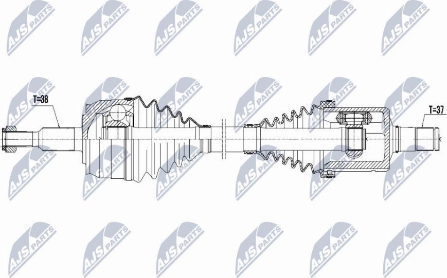 NTY NPW-VW-129 - Albero motore/Semiasse www.autoricambit.com