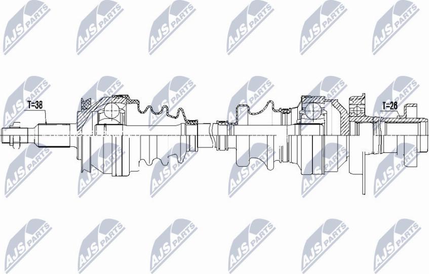 NTY NPW-VW-121 - Albero motore/Semiasse www.autoricambit.com