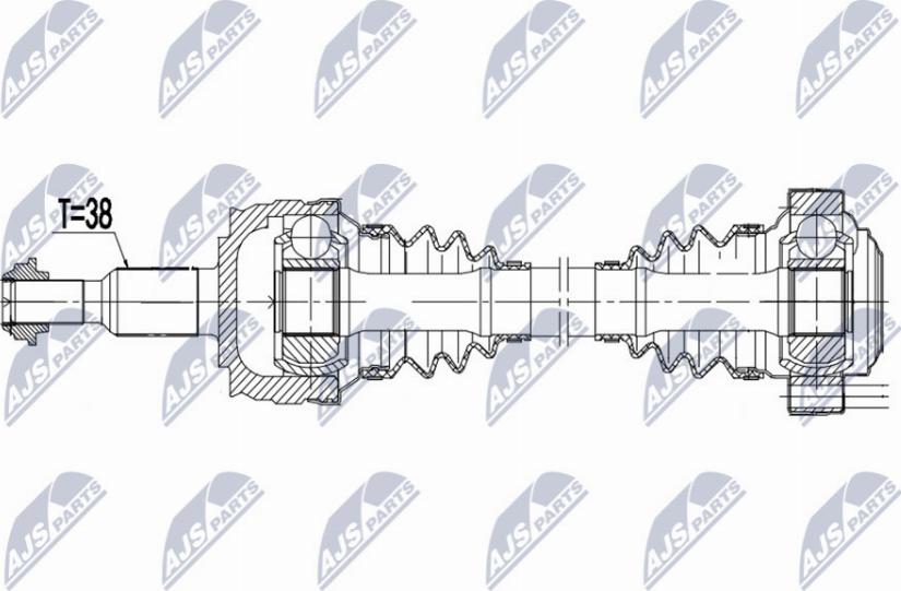 NTY NPW-VW-176 - Albero motore/Semiasse www.autoricambit.com