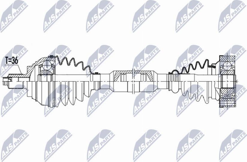 NTY NPW-VW-171 - Albero motore/Semiasse www.autoricambit.com