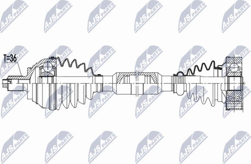 NTY NPW-VW-173 - Albero motore/Semiasse www.autoricambit.com