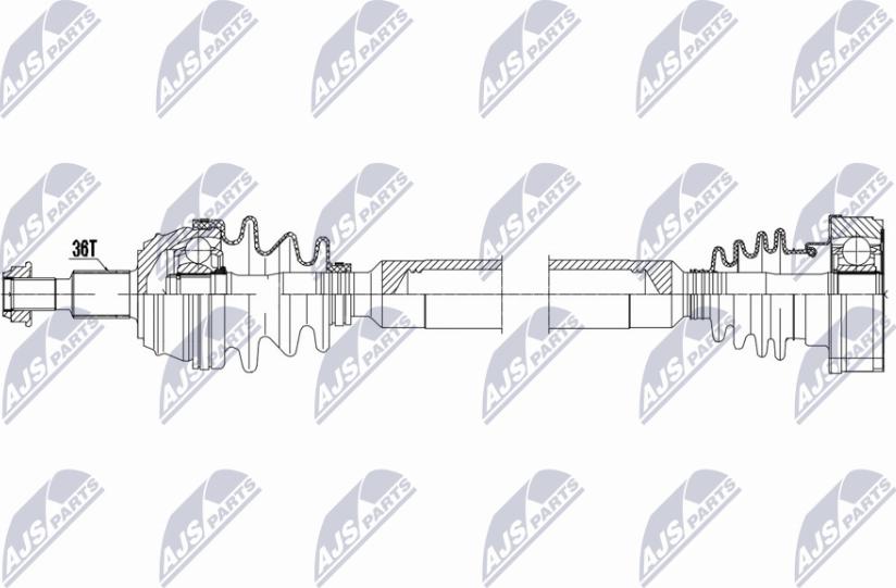 NTY NPW-VW-200 - Albero motore/Semiasse www.autoricambit.com