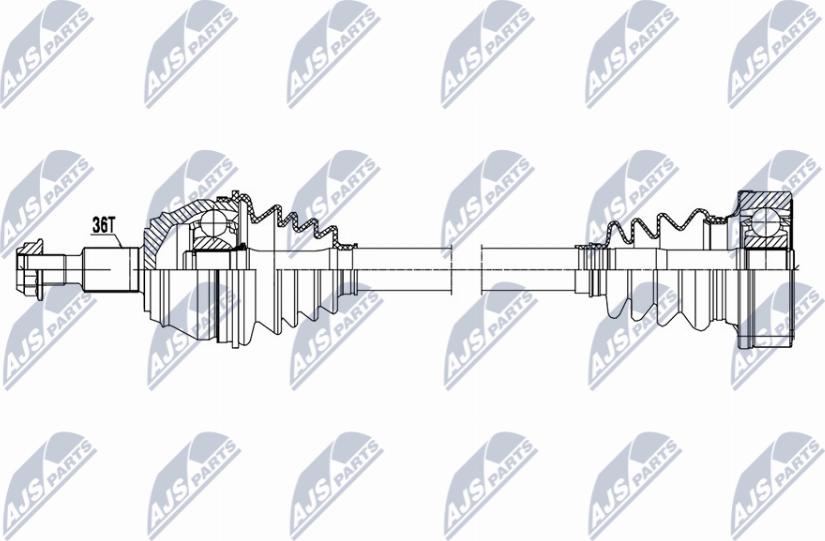 NTY NPW-VW-214 - Albero motore/Semiasse www.autoricambit.com