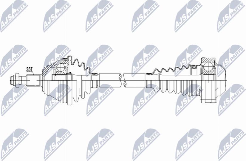 NTY NPW-VW-215 - Albero motore/Semiasse www.autoricambit.com