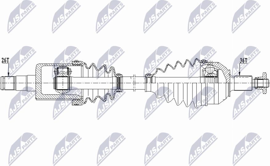 NTY NPW-VW-210 - Albero motore/Semiasse www.autoricambit.com