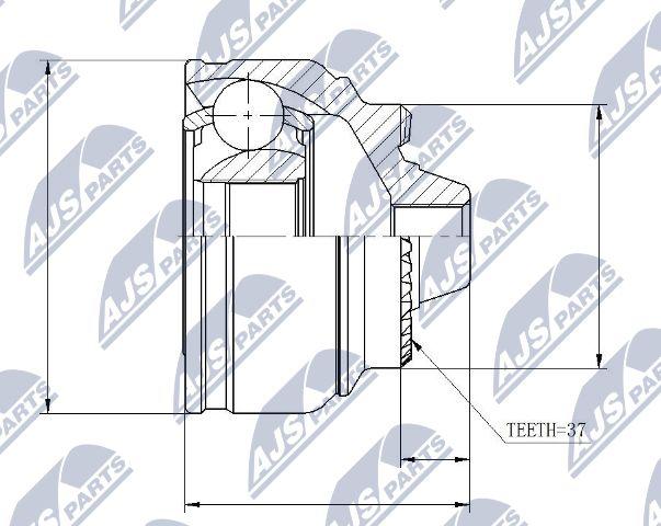 NTY NPZ-BM-009 - Kit giunti, Semiasse www.autoricambit.com