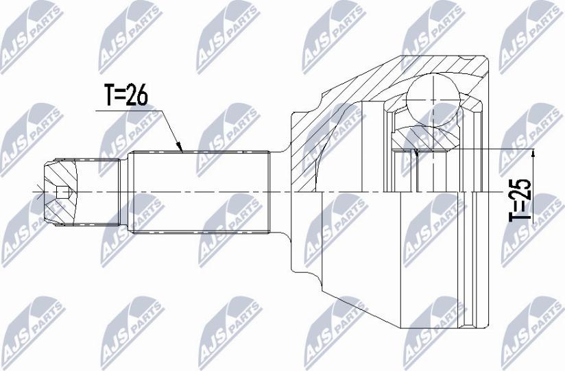 NTY NPZ-BM-018 - Kit giunti, Semiasse www.autoricambit.com