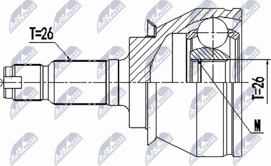 NTY NPZ-BM-020 - Kit giunti, Semiasse www.autoricambit.com