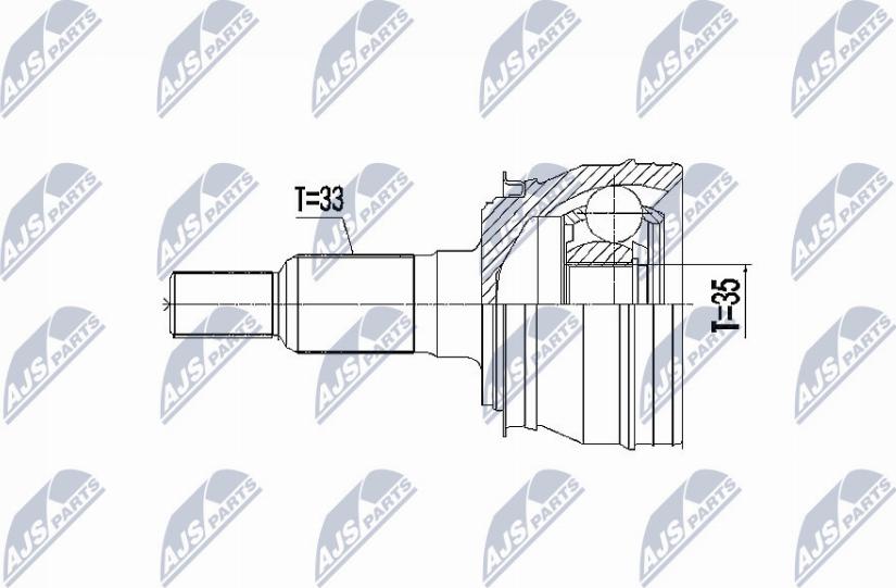 NTY NPZ-CH-027 - Kit giunti, Semiasse www.autoricambit.com