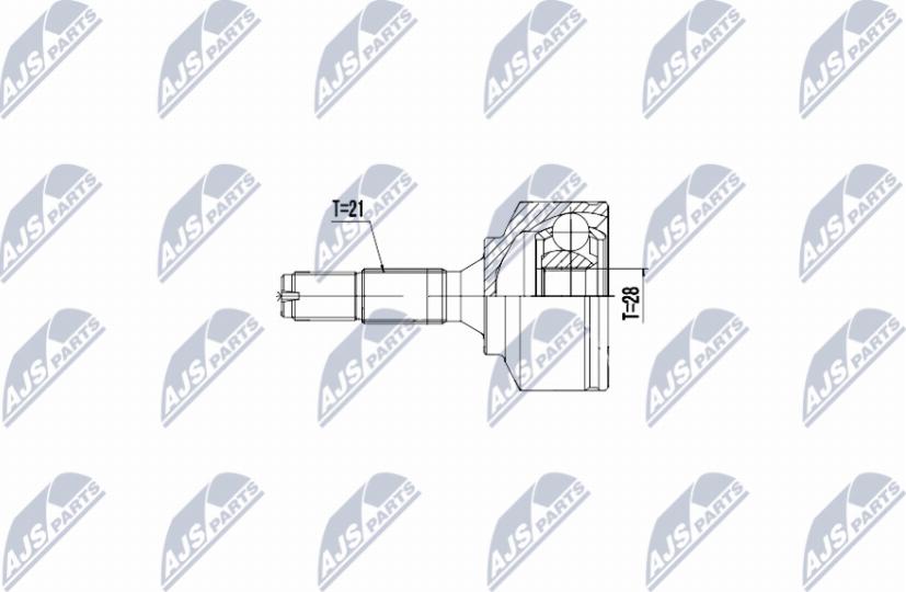 NTY NPZ-CT-025 - Kit giunti, Semiasse www.autoricambit.com