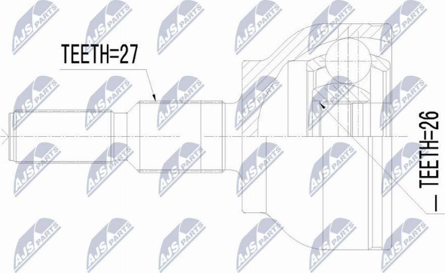 NTY NPZ-FR-054 - Kit giunti, Semiasse www.autoricambit.com