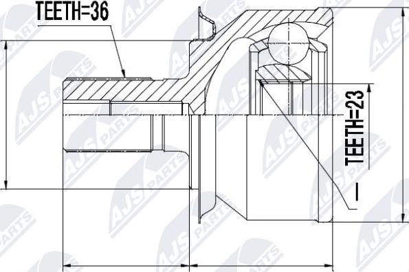 NTY NPZ-FR-031 - Kit giunti, Semiasse www.autoricambit.com