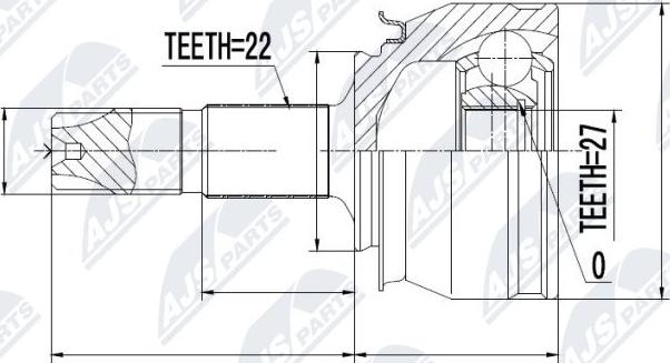 NTY NPZ-FT-050 - Kit giunti, Semiasse www.autoricambit.com