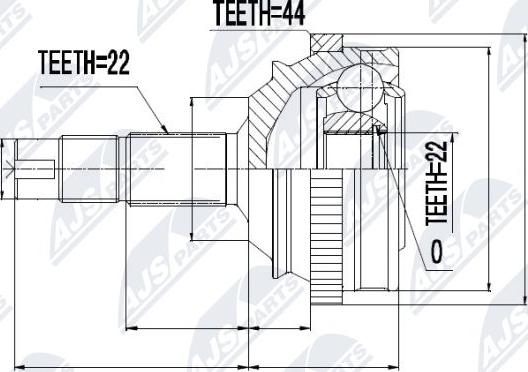 NTY NPZ-FT-010 - Kit giunti, Semiasse www.autoricambit.com