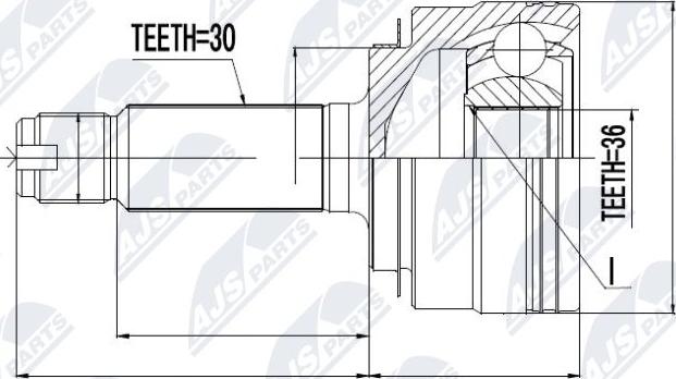 NTY NPZ-HD-040 - Kit giunti, Semiasse www.autoricambit.com