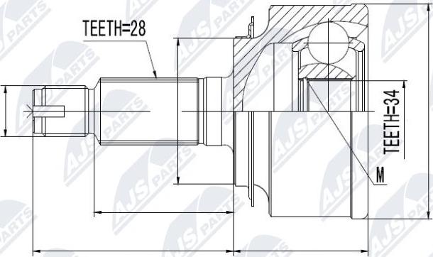 NTY NPZ-HD-051 - Kit giunti, Semiasse www.autoricambit.com