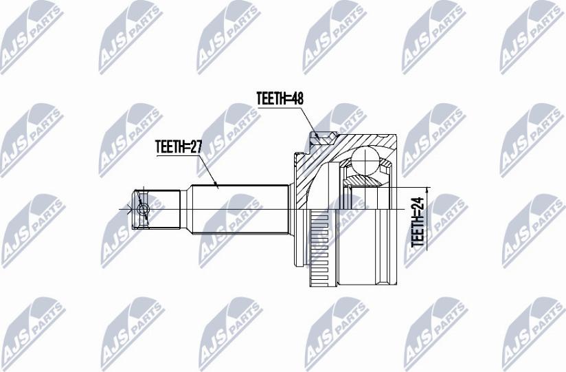 NTY NPZ-HY-552 - Kit giunti, Semiasse www.autoricambit.com