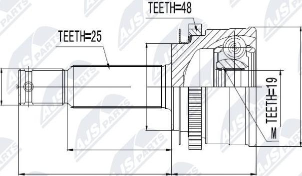 NTY NPZ-HY-502 - Kit giunti, Semiasse www.autoricambit.com