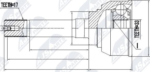 NTY NPZ-IS-007 - Kit giunti, Semiasse www.autoricambit.com