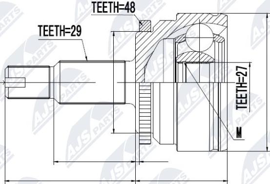 NTY NPZ-LR-008 - Kit giunti, Semiasse www.autoricambit.com