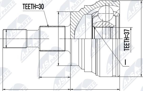 NTY NPZ-ME-014 - Kit giunti, Semiasse www.autoricambit.com