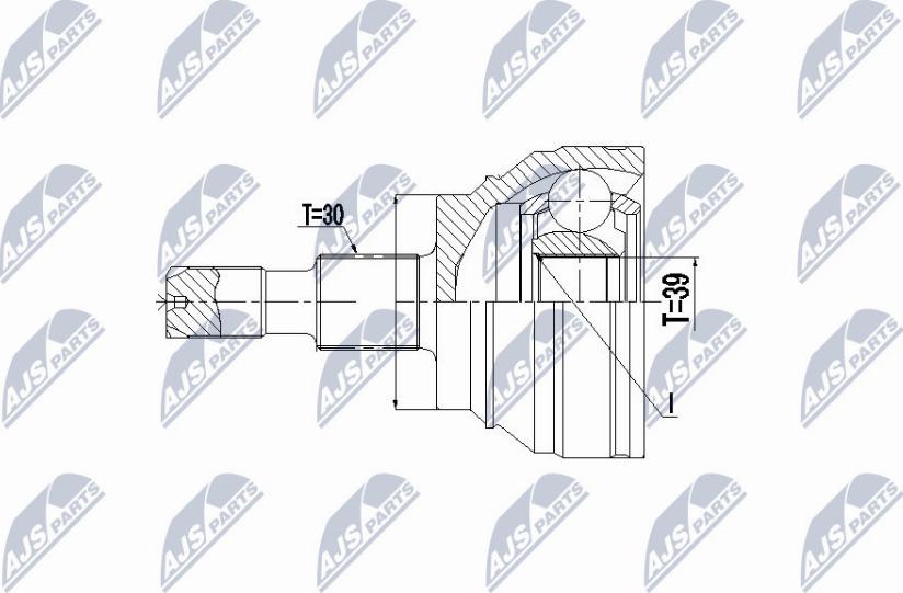 NTY NPZ-ME-024 - Kit giunti, Semiasse www.autoricambit.com