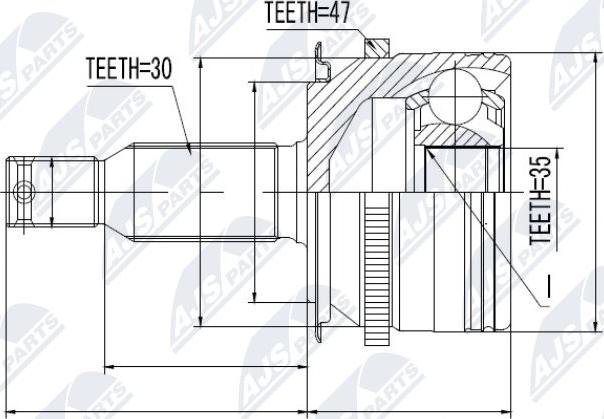 NTY NPZ-MS-006 - Kit giunti, Semiasse www.autoricambit.com