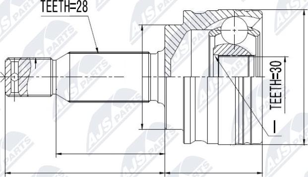 NTY NPZ-MS-011 - Kit giunti, Semiasse www.autoricambit.com