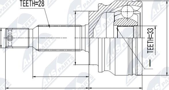 NTY NPZ-MS-012 - Kit giunti, Semiasse www.autoricambit.com