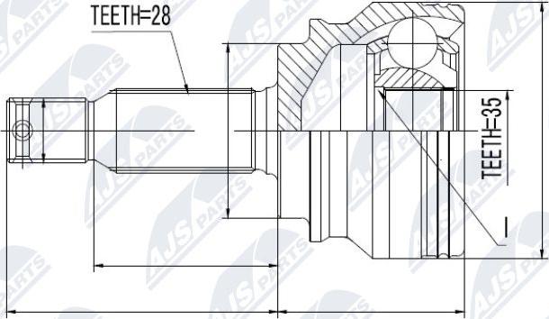 NTY NPZ-MS-036 - Kit giunti, Semiasse www.autoricambit.com